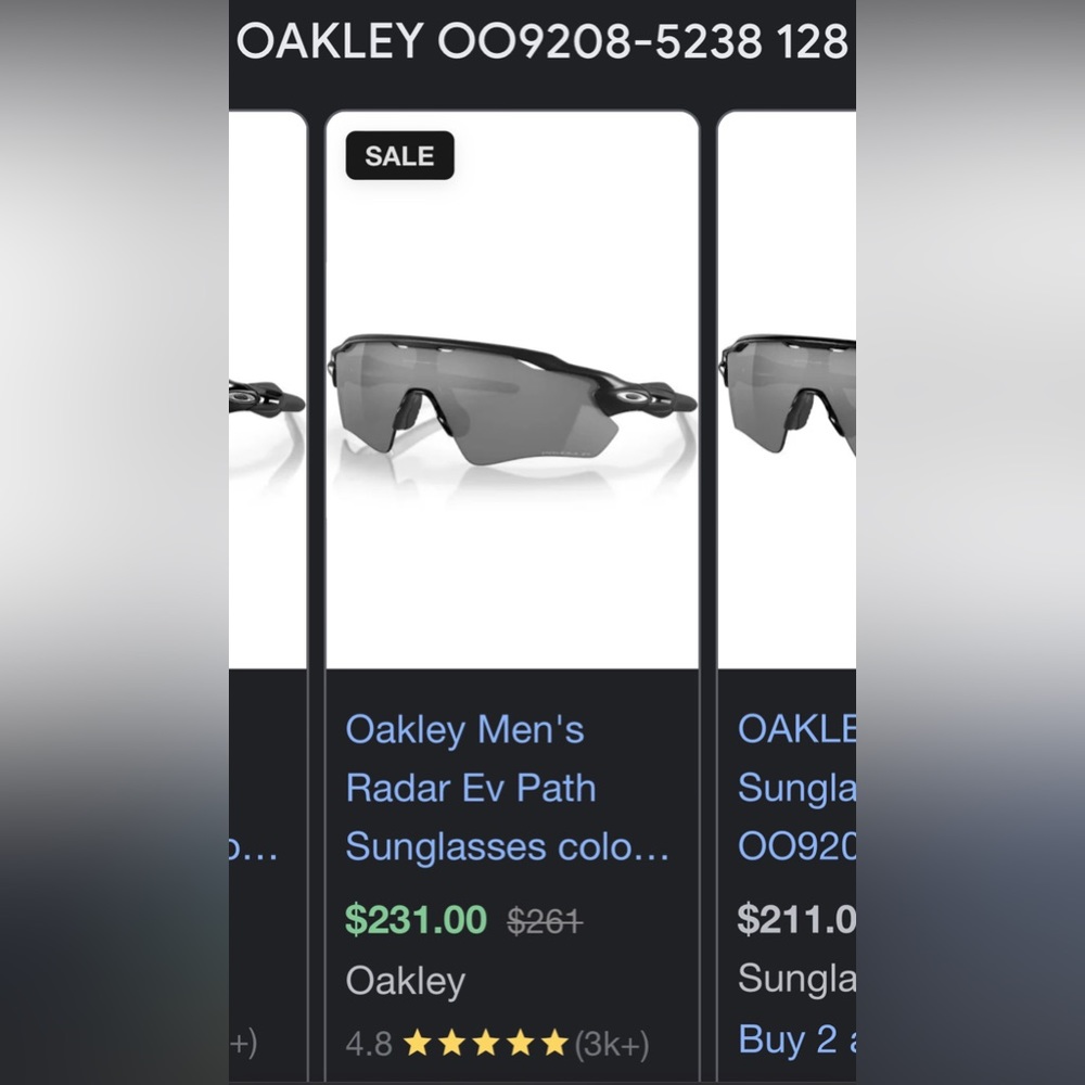 OAKLEY Men’s Sunglasses Model OO9208-5238